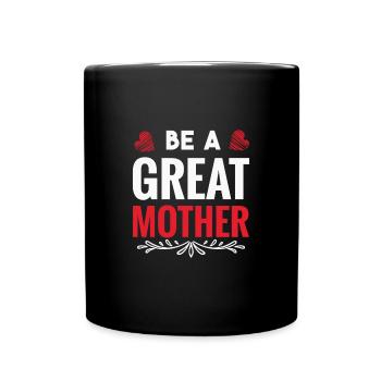 mutter liebeIch Ging Von Mama Zu Mama, Um Eine Gro - Tasse einfarbig - Schwarz - Vorne
