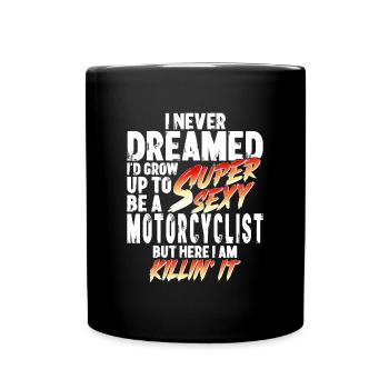 Super Sexy Motard Motard Cadeau Moto - Mug uni - noir - Devant