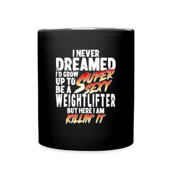 Super Sexy Haltérophilie Haltérophilie Cadeau - Mug uni - noir - Devant