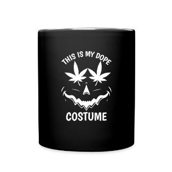 Dies ist mein Dop Kostüm Unkraut Halloween Marihu - Tasse einfarbig - Schwarz - Vorne