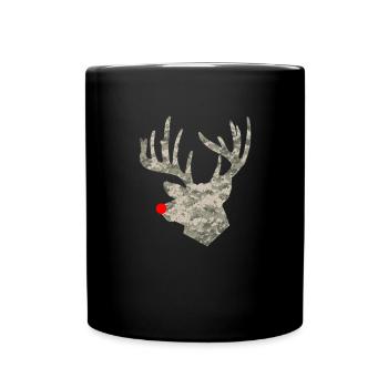 Camo Weihnachten Hirschjagd Camouflage Weihnachten - Tasse einfarbig - Schwarz - Vorne