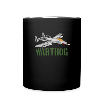 A-10 Warthog Military Airplane Jet Aircraft A10 - Tasse einfarbig - Schwarz - Vorne