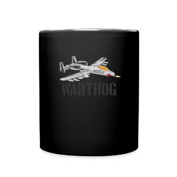 A-10 Warthog Military Airplane Jet Aircraft A10 - Tasse einfarbig - Schwarz - Vorne