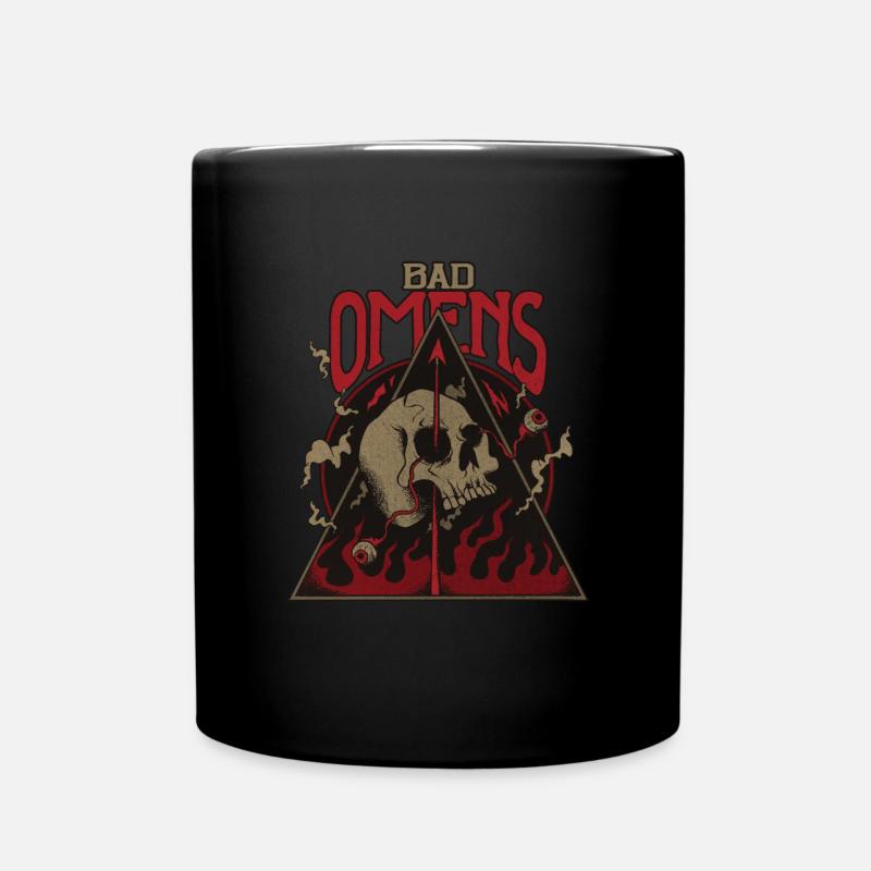 Bad Omens Schädel Grunge Goth Bad Omens Schädel - Tasse einfarbig - Schwarz