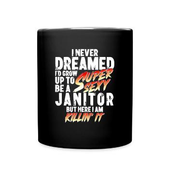 Super Sexy gardien gardien cadeau - Mug uni - noir - Devant