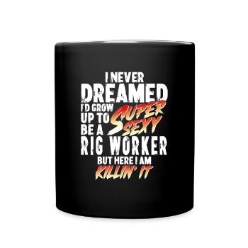 Super Sexy Opérateur De Plate-Forme Pétrolière Cadeau - Mug uni - noir - Devant