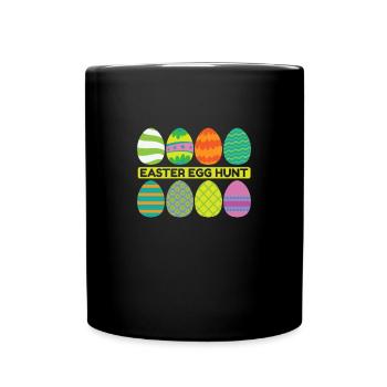 Easter Egg hunt Spring Beginning - Full Colour Mug - black - Front