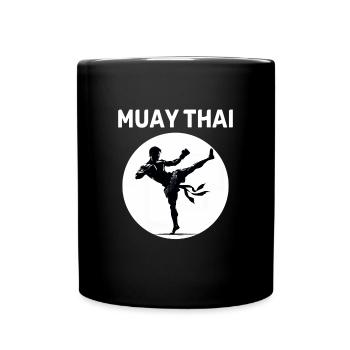 Muay Thai Fighter - Full Colour Mug - black - Front