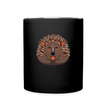 Echidna Kinder Design Schnabeligel - Tasse einfarbig - Schwarz - Vorne