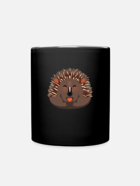 Echidna Kinder Design Schnabeligel - Tasse einfarbig - Schwarz