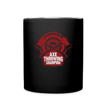 Axenwurf -Champion Axe Thrower Axt werfenAxenwurf - Tasse einfarbig - Schwarz - Vorne