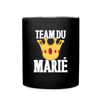 Team du Futur marié idée Cadeau Humour EVG - Mug uni - noir - Devant