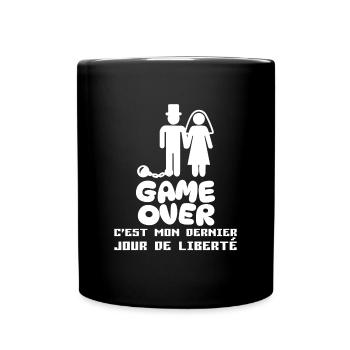 EVG Humour Dernier Jour De Liberté Futur Marié EVG - Mug uni - noir - Devant
