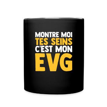 EVG Enterrement Vie Garçon Cadeau Futur Marié Team - Mug uni - noir - Devant