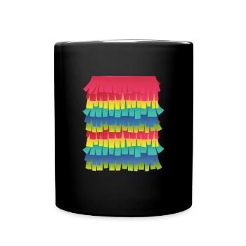 Kinder Pinata Kostüm Geburtstag - Tasse einfarbig - Schwarz - Vorne