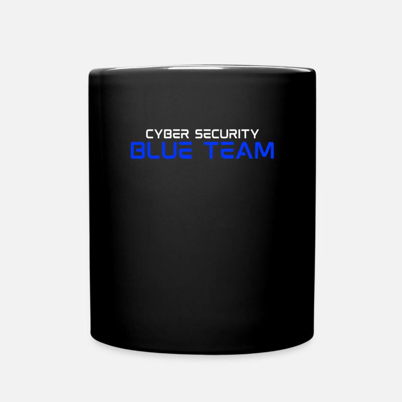 Cyber Security Blue Team Cybersicherheit Hacker - Tasse einfarbig - Schwarz