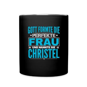 Christel Nom Design - Mug uni - noir - Devant