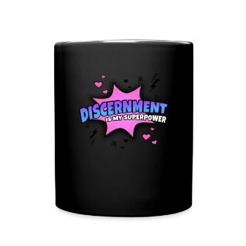 Judgement is my superpower trait - Full Colour Mug - black - Front
