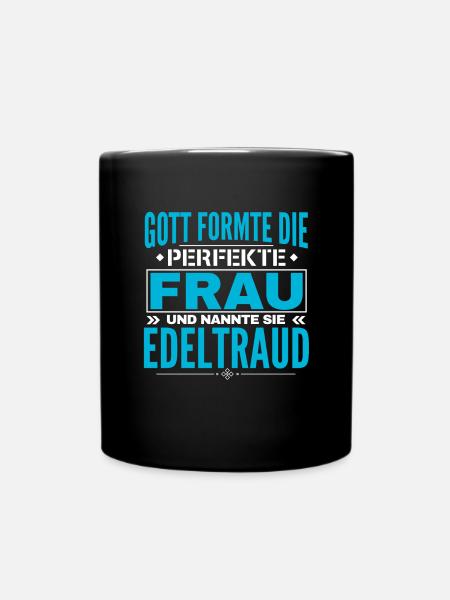 Edeltraud Name Design - Mug uni - noir