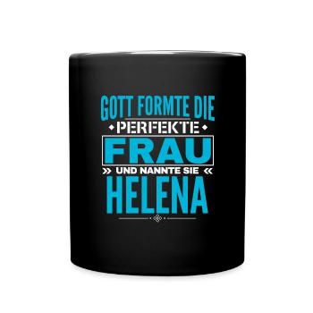 Helena Name Design - Tasse einfarbig - Schwarz - Vorne