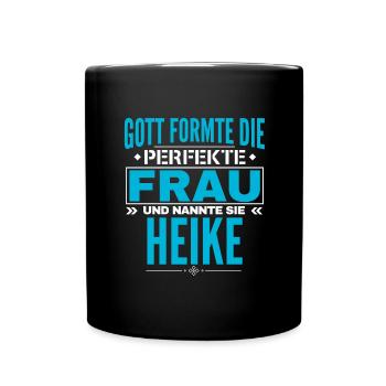 Conception du nom Heike - Mug uni - noir - Devant