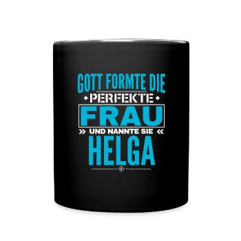 Conception du nom Helga - Mug uni - noir - Devant