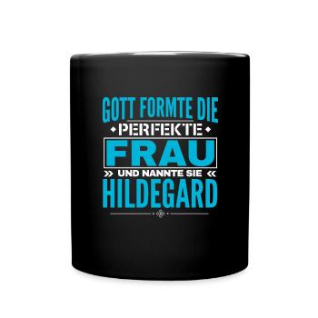 Conception du nom Hildegard - Mug uni - noir - Devant