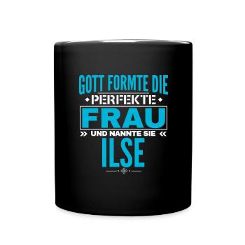 Ilse Name Design - Tasse einfarbig - Schwarz - Vorne