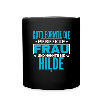 Hilde Name Design - Full Colour Mug - black - Front