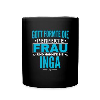 Conception du nom Inga - Mug uni - noir - Devant