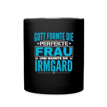 Conception du nom Irmgard - Mug uni - noir - Devant