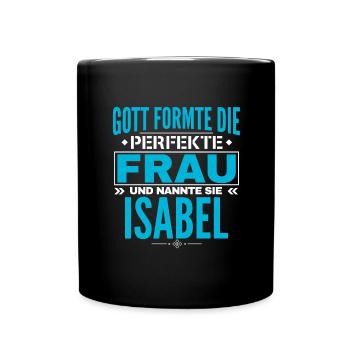 Isabel Name Design - Full Colour Mug - black - Front