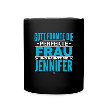 Jennifer Name Design - Full Colour Mug - black - Front