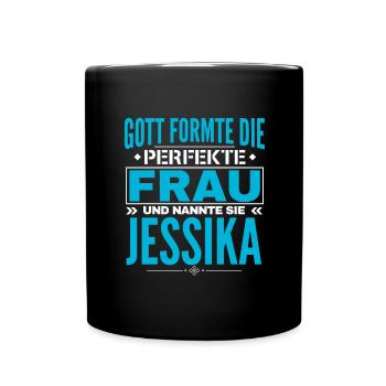 Jessika Name Design - Full Colour Mug - black - Front