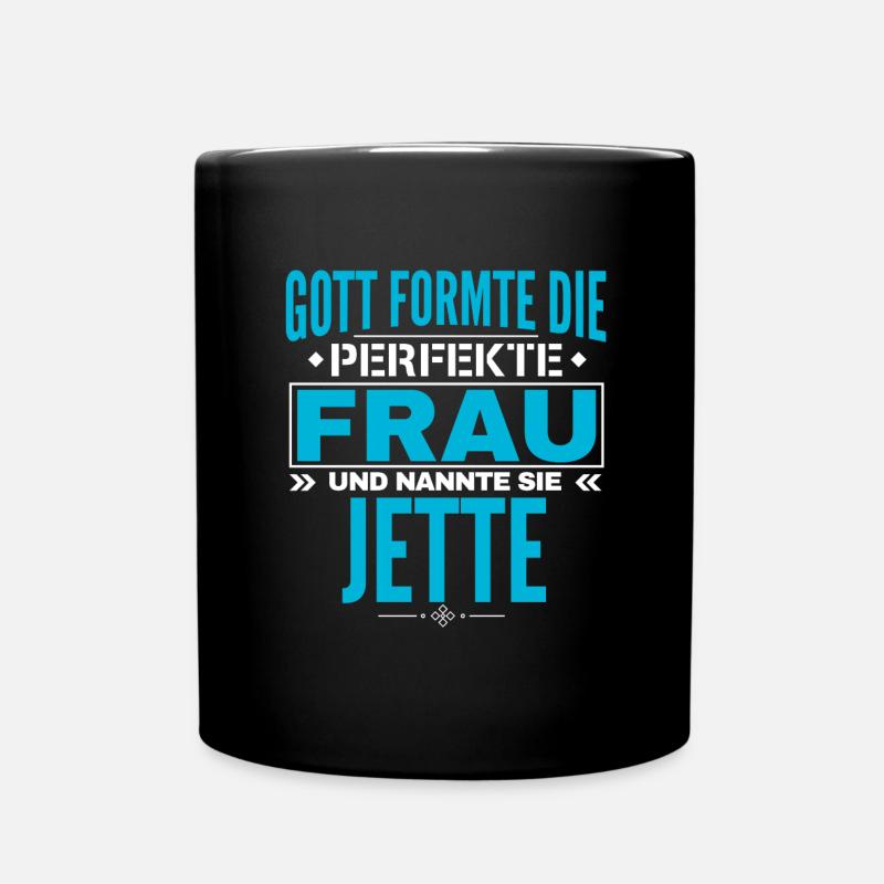 Jette Name Design - Tasse einfarbig - Schwarz