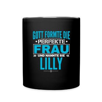 Lilly Name Design - Full Colour Mug - black - Front