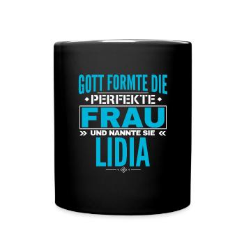 Conception du nom Lidia - Mug uni - noir - Devant