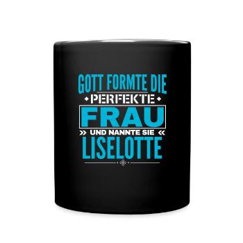 Conception du nom Liselotte - Mug uni - noir - Devant