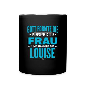 Conception du nom Louise - Mug uni - noir - Devant