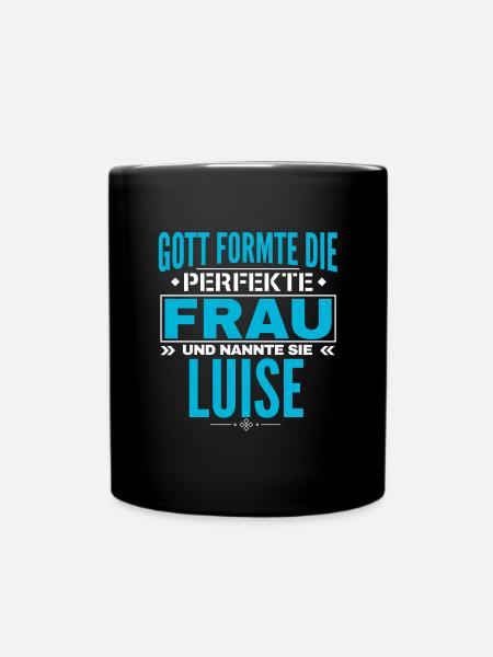 Luise Name Design - Tasse einfarbig - Schwarz
