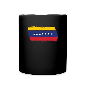 Venezuela Flagge stolze venezolanische Wurzeln Ven - Tasse einfarbig - Schwarz - Vorne