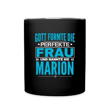 Marion Name Design - Full Colour Mug - black - Front