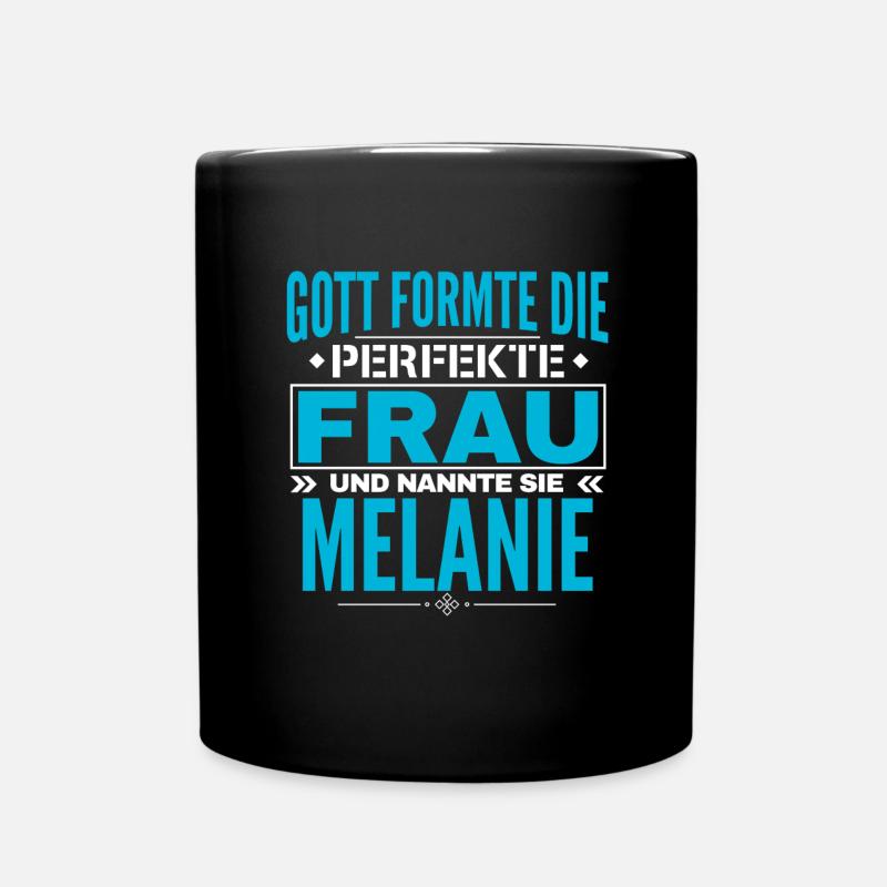 Melanie Name Design - Mug uni - noir
