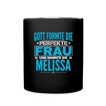 Melissa Name Design - Full Colour Mug - black - Front