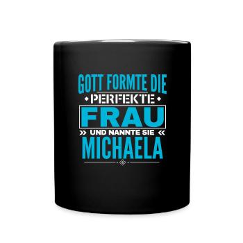 Conception du nom Michaela - Mug uni - noir - Devant