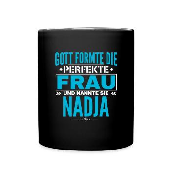 Conception du nom Nadja - Mug uni - noir - Devant