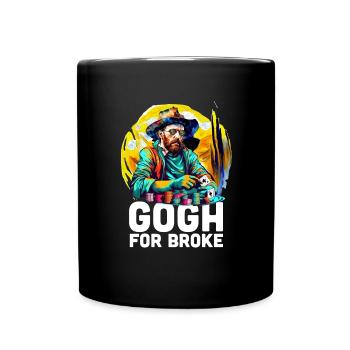 Gogh für gebrochene Glücksspielkarten Vincent van - Tasse einfarbig - Schwarz - Vorne
