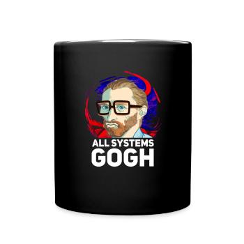 Alle Systeme Gogh Nerd Alle Systeme gehen van Gogh - Tasse einfarbig - Schwarz - Vorne
