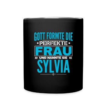 Sylvia Design de nom - Mug uni - noir - Devant