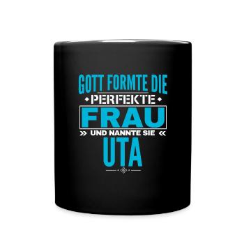 Conception du nom Uta - Mug uni - noir - Devant